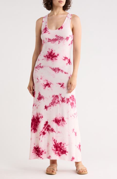 Solid Racerback Maxi Dress