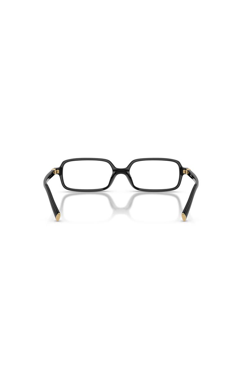 Miu Miu 53mm Rectangle optical glasses, Alternate, color, Black