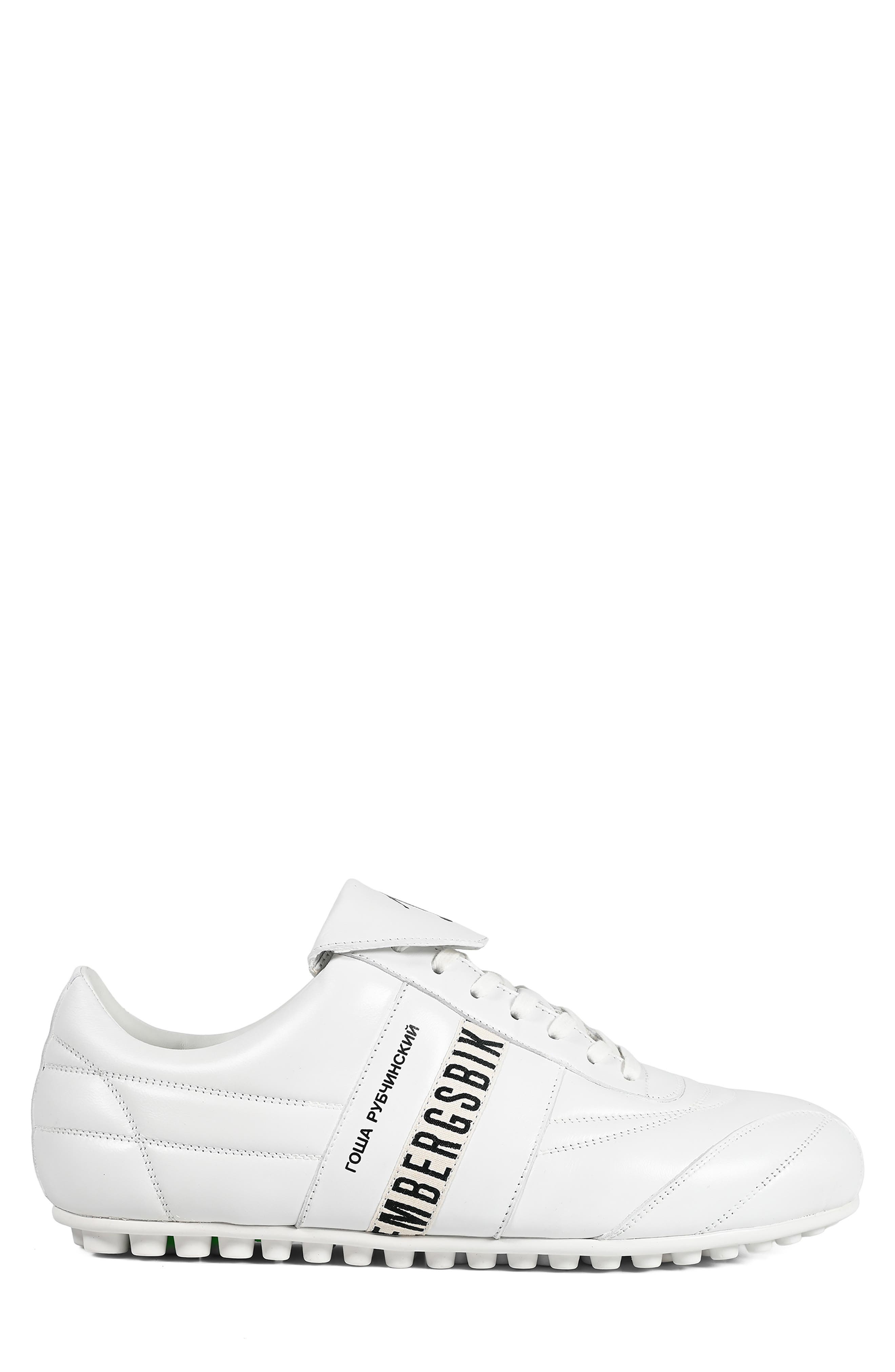Gosha Soccer Sneaker, Alternate, color, WHITE