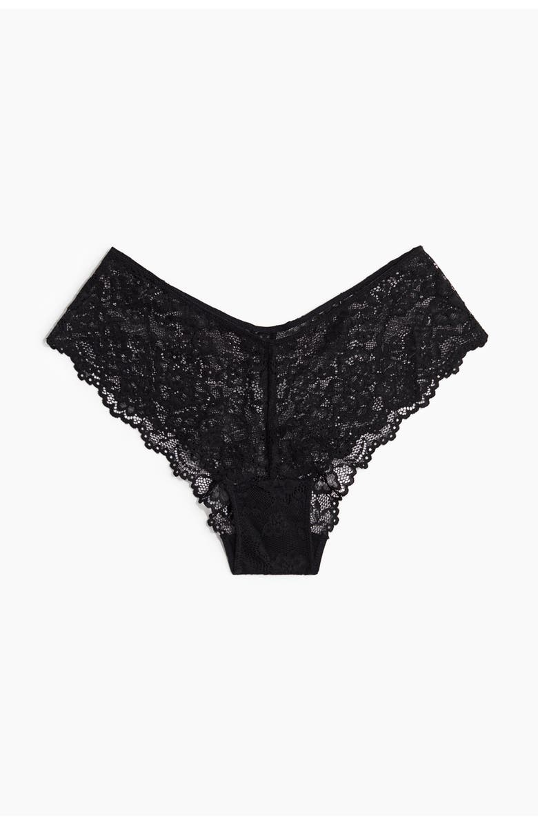 H&M 5-pack Lace Hipster Briefs, Main, color, Black