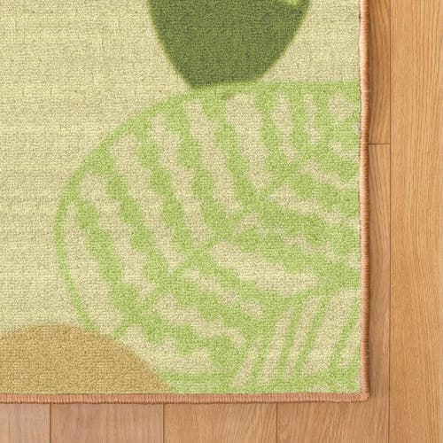 Kaplan Early Learning Company Sense Of Place Leaf Carpet In Green