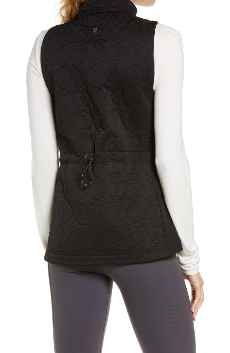 Sweaty Betty Fast Track Water Resistant Thermal Running Vest, Alternate, color, 
