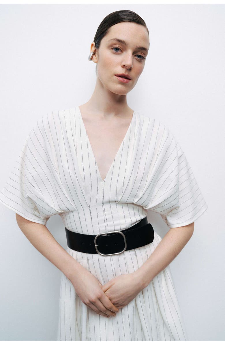 Nocturne Belted Midi Dress, Alternate, color, 