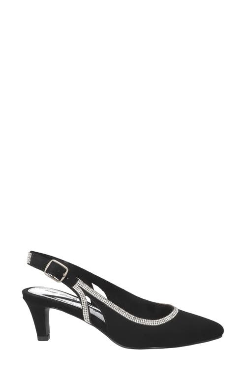 EASY STREET EASY STREET GLISTEN KITTEN HEEL SLINGBACK PUMP