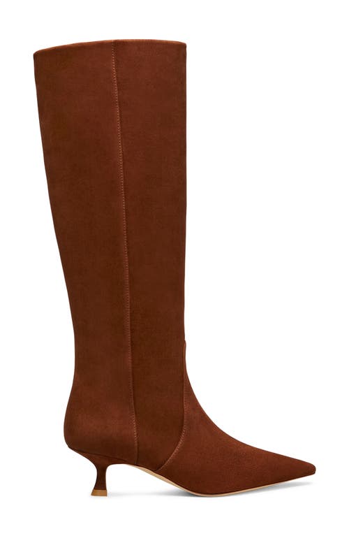 Stuart Weitzman Naomi Suede Kitten Tall Boots