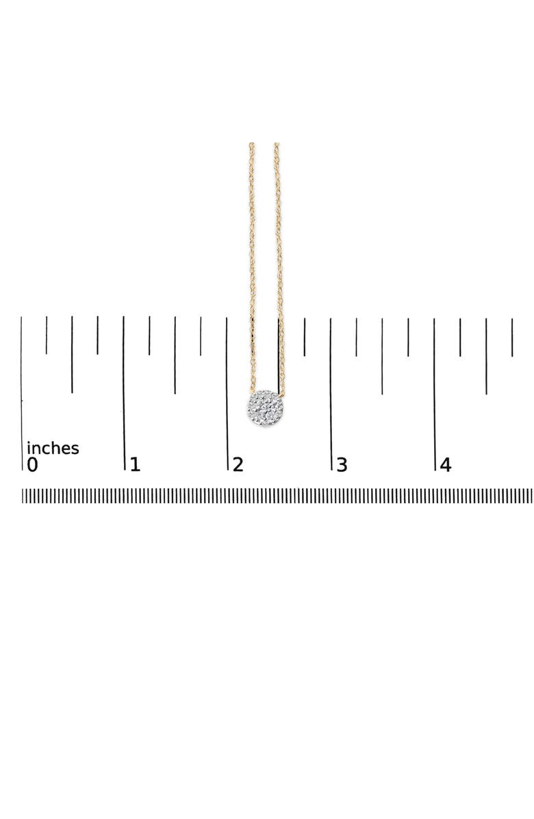 Haus of Brilliance 14K Yellow Gold Plated Sterling Silver 3/8 Cttw Diamond Cluster Pendant Necklace, Alternate, color, Yellow Gold Over Silver