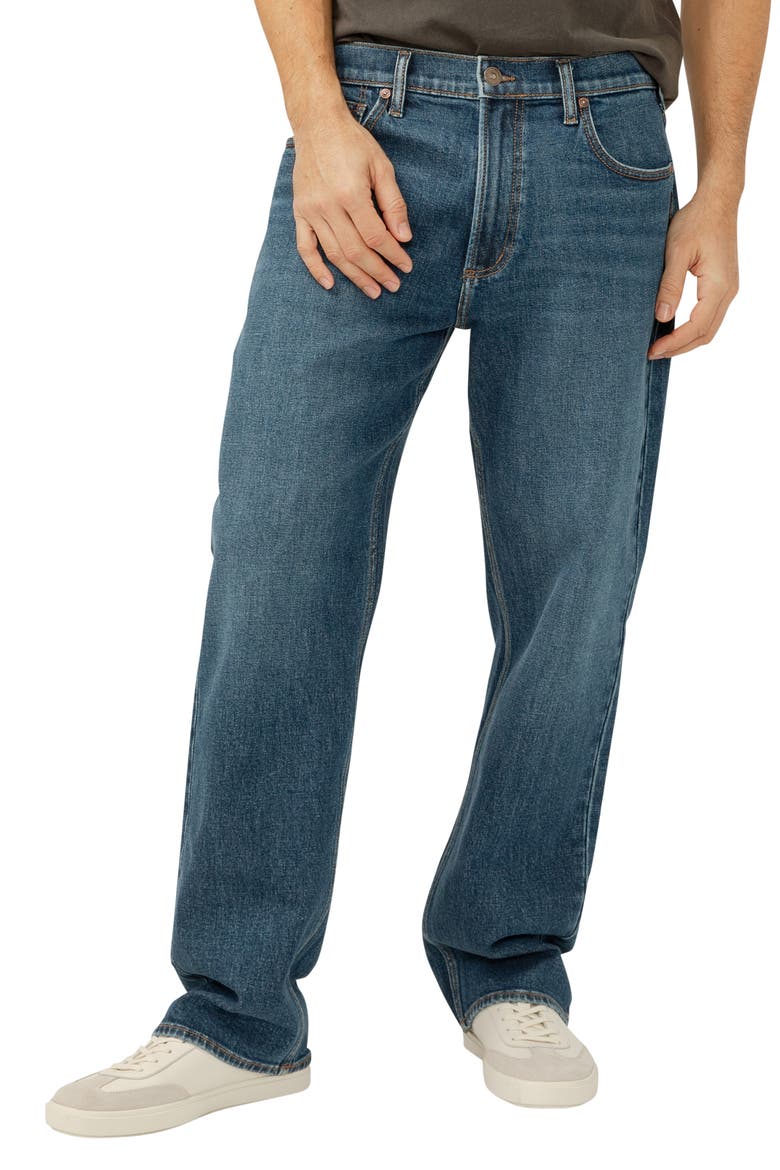 Relaxed Straight Leg Jeans, Main, color, ROCKY
