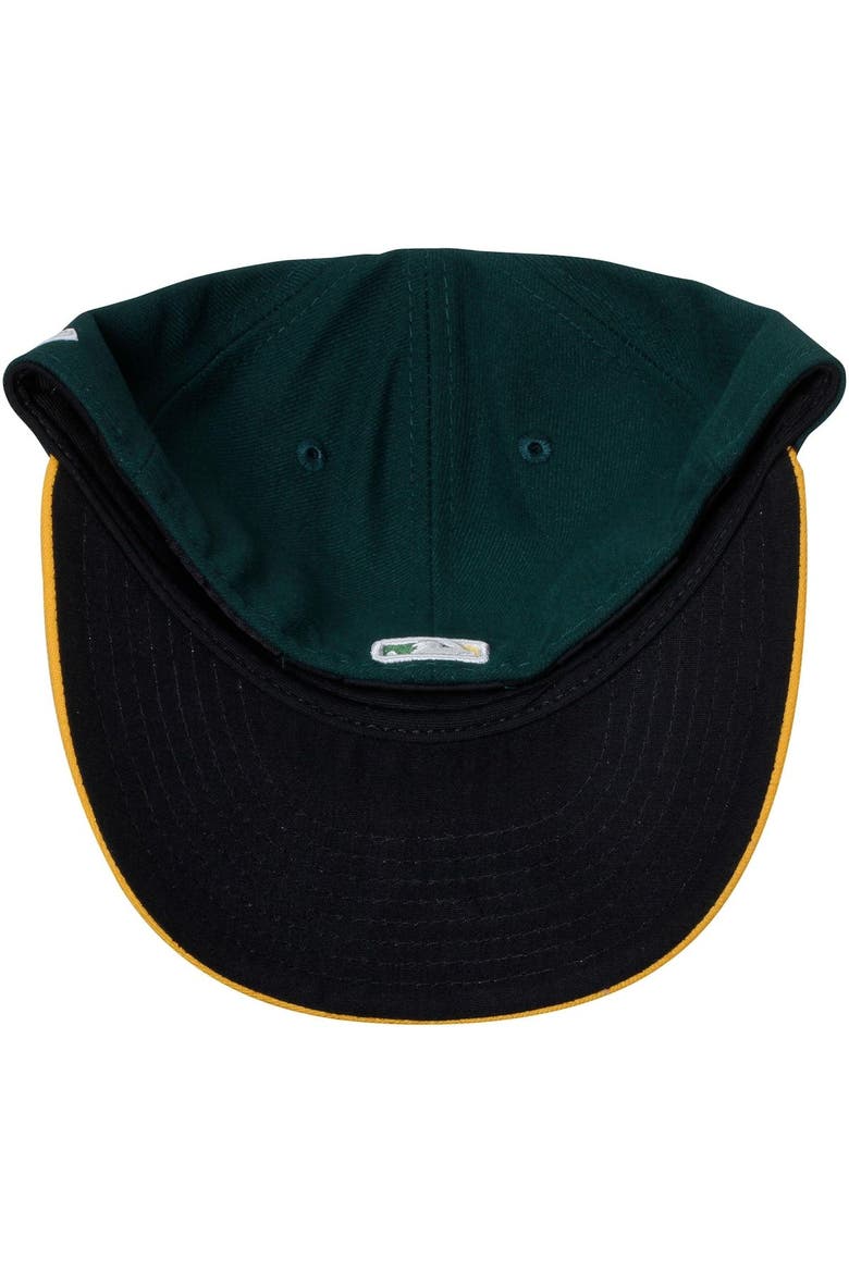 Men's New Era Green/Yellow Oakland Athletics Home Authentic Collection On-Field Low Profile 59FIFTY Fitted Hat, Alternate, color, GREEN