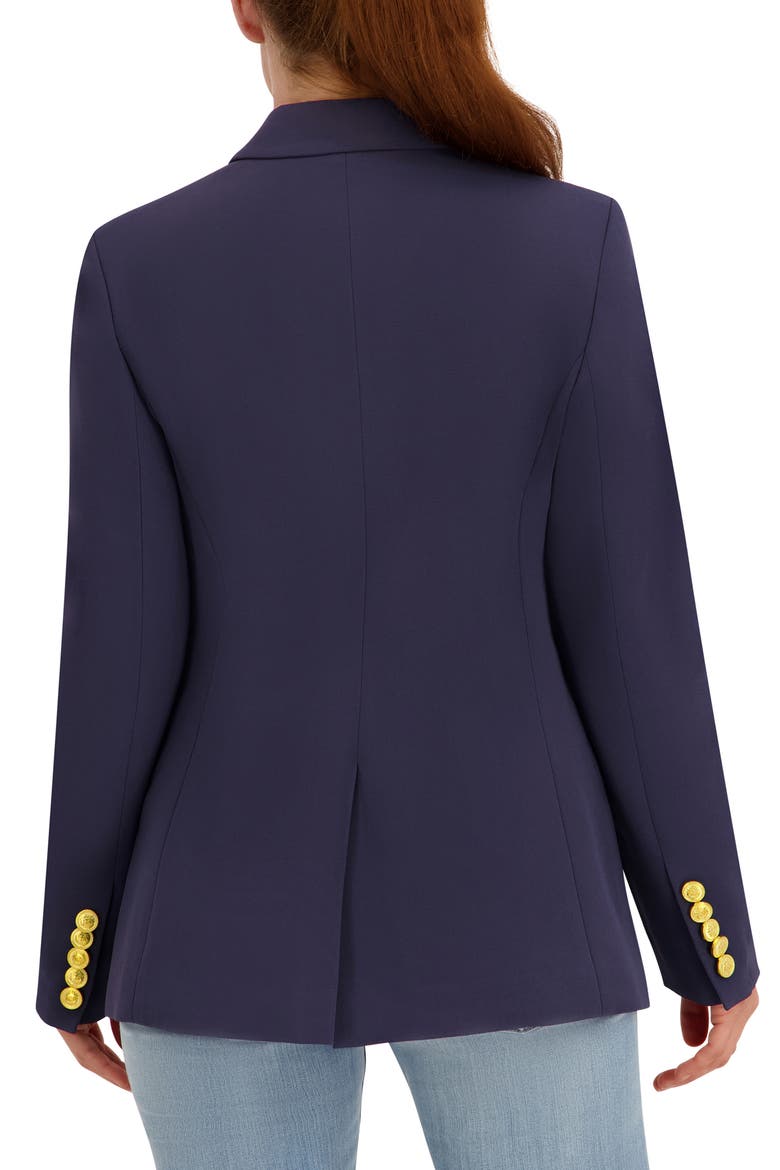 Double Breasted Blazer, Alternate, color, NAVY/ GOLD