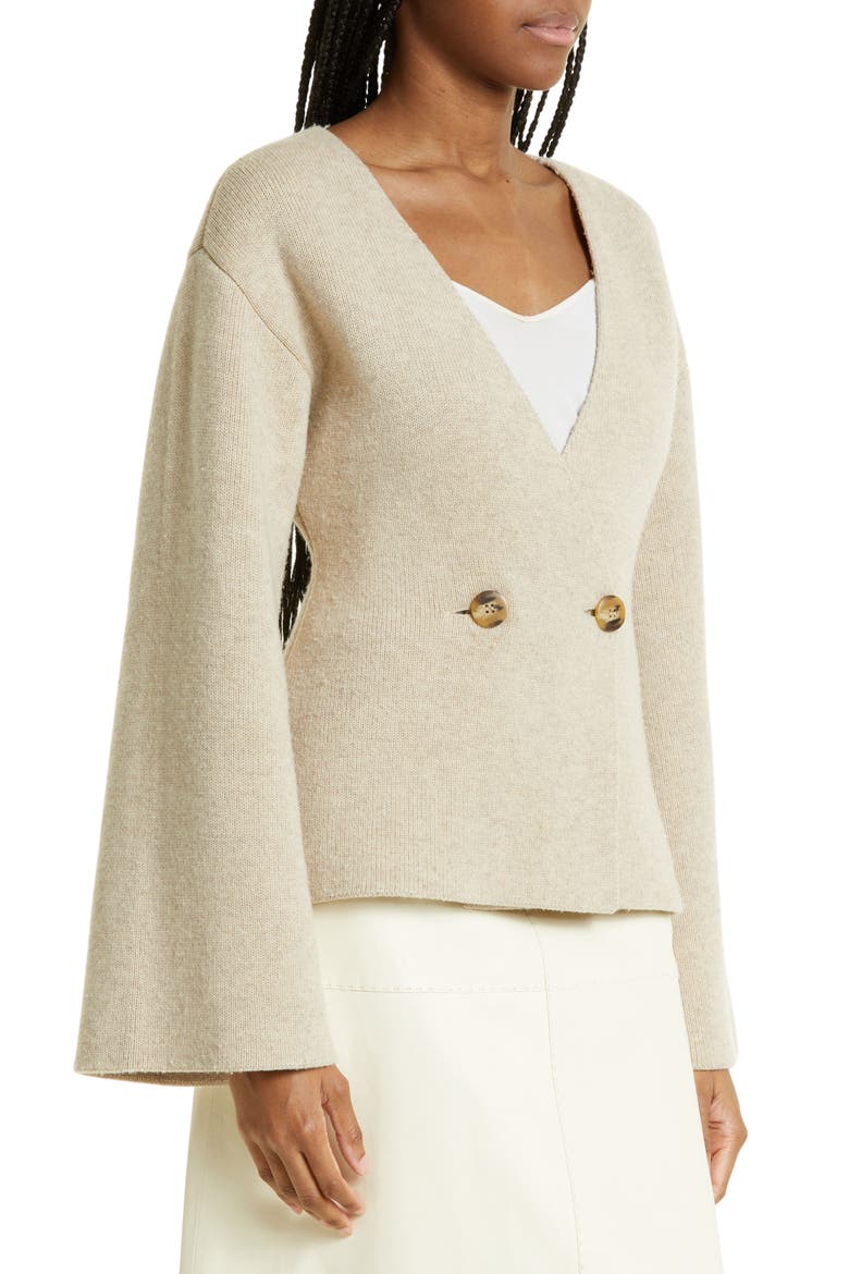 Tinley Double Breasted Cardigan, Alternate, color, TWILL BEIGE