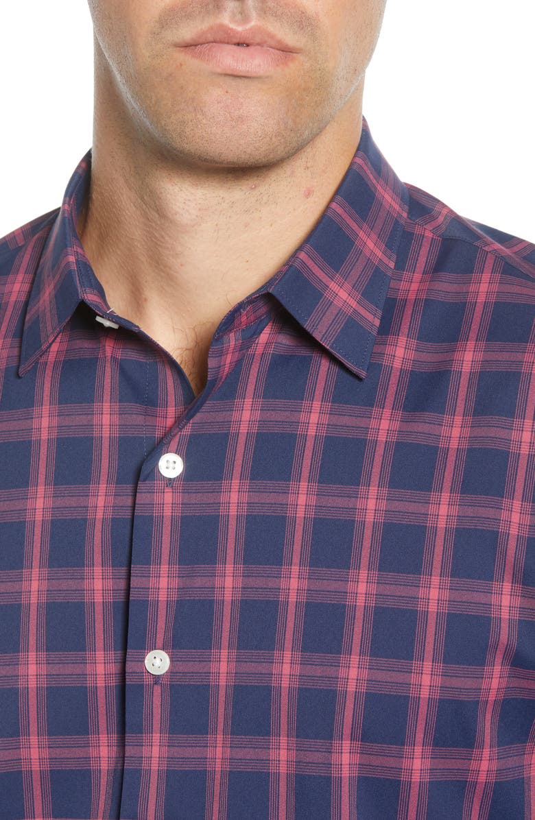 Bonobos Slim Fit Check Button-Up Performance Sport Shirt, Alternate, color, 