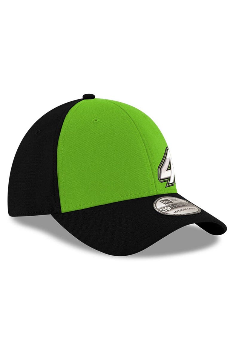 Men's New Era Green Kurt Busch Flawless 39THIRTY Flex Hat, Alternate, color, Green