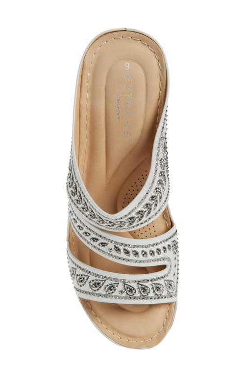 Extreme By Eddie Marc Embellished Wedge Sandal