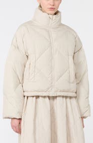 Weekend Max Mara Diamond Quilted Down Puffer Jacket