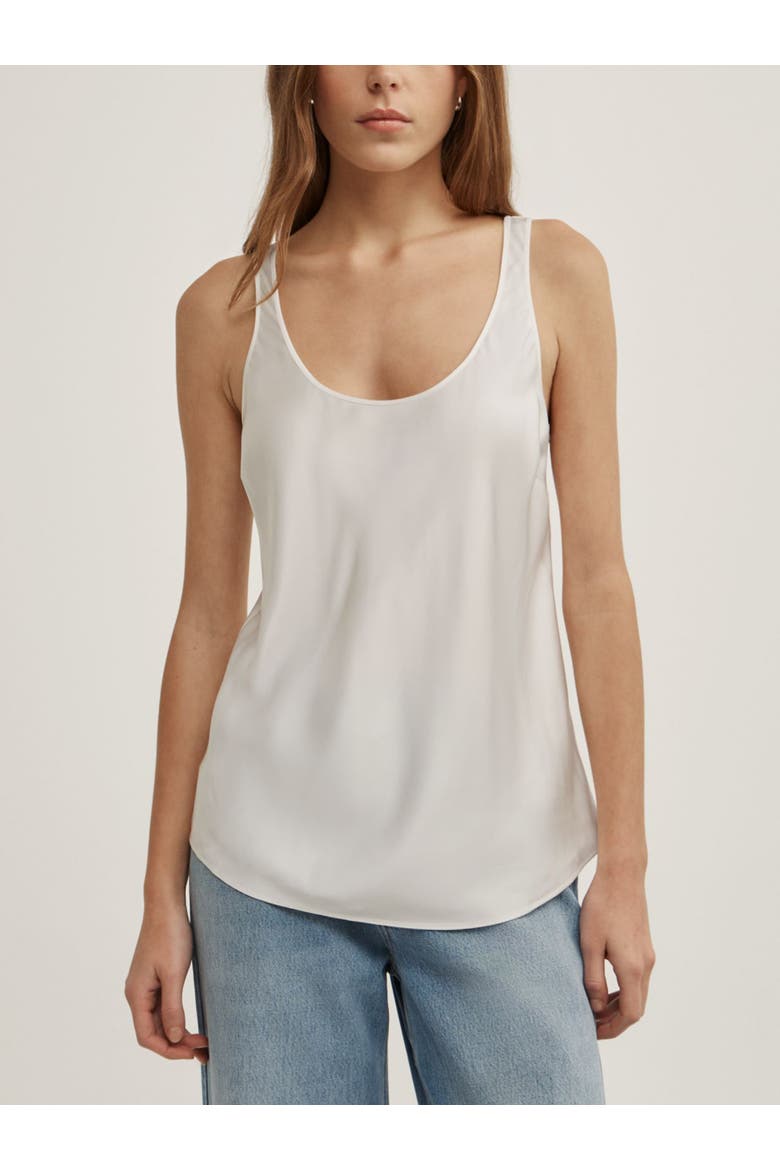 Satin Tank, Main, color, Chalk