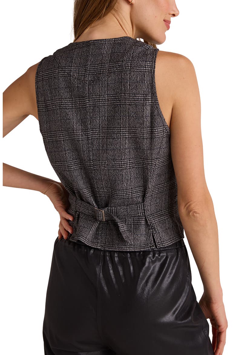 Cinch Back Glencheck Plaid Vest, Alternate, color, GLENCHECK PLAID