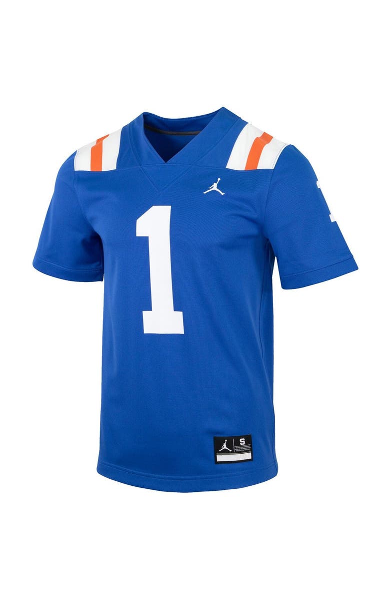 Jordan Brand Men's Jordan Brand #1 Royal Florida Gators Throwback Replica Jersey, Alternate, color, 