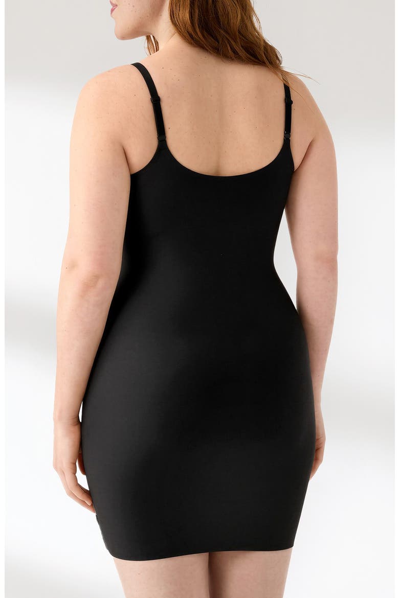 True Body Every Day Smoothing Slip Dress, Alternate, color, BLACK