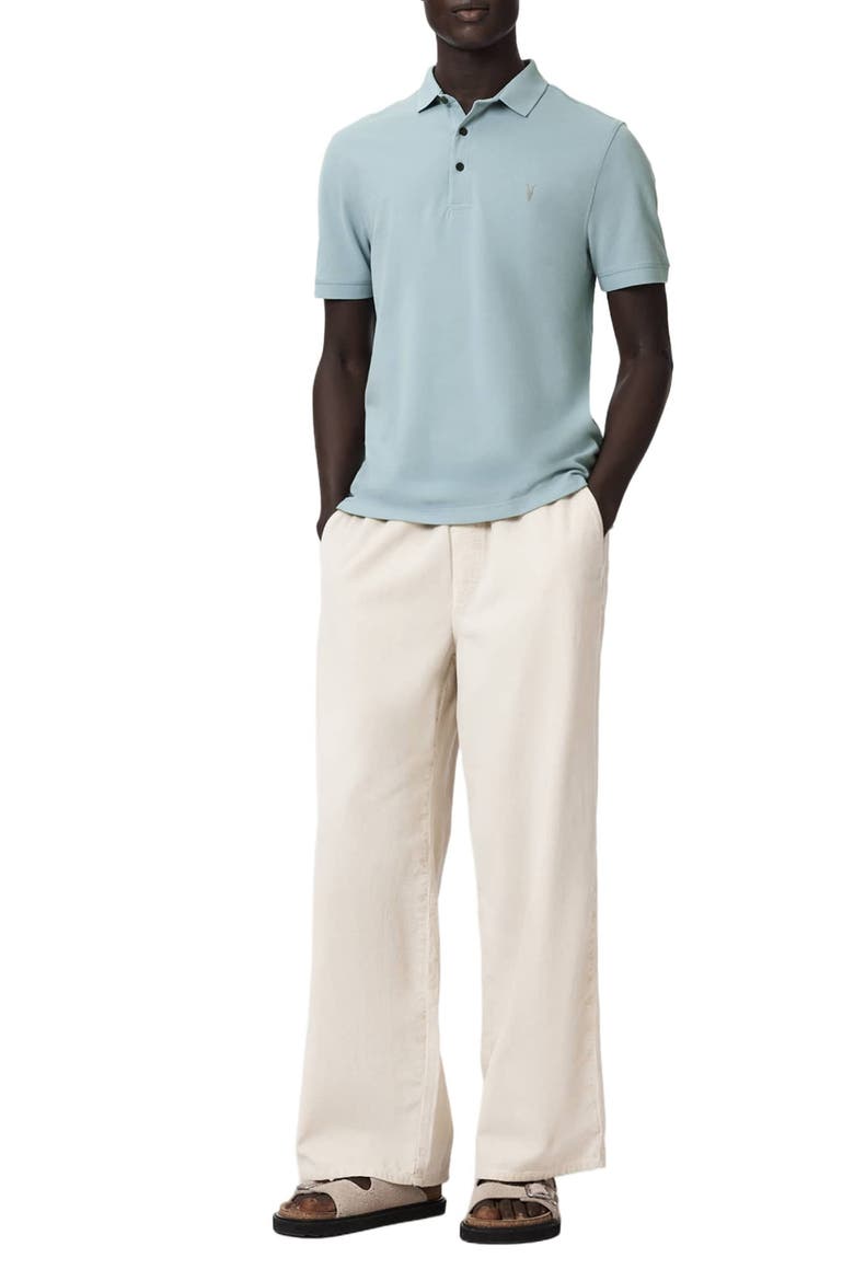 Reform Cotton Piqué Polo, Alternate, color, SALTON BLUE