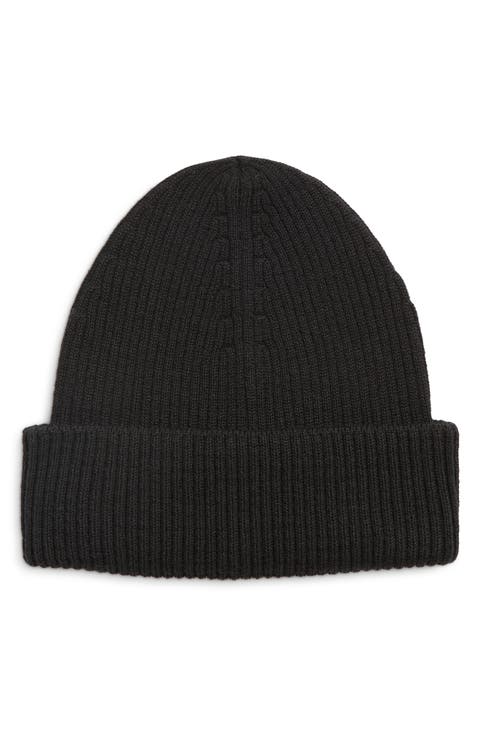 Merino Wool Rib Beanie