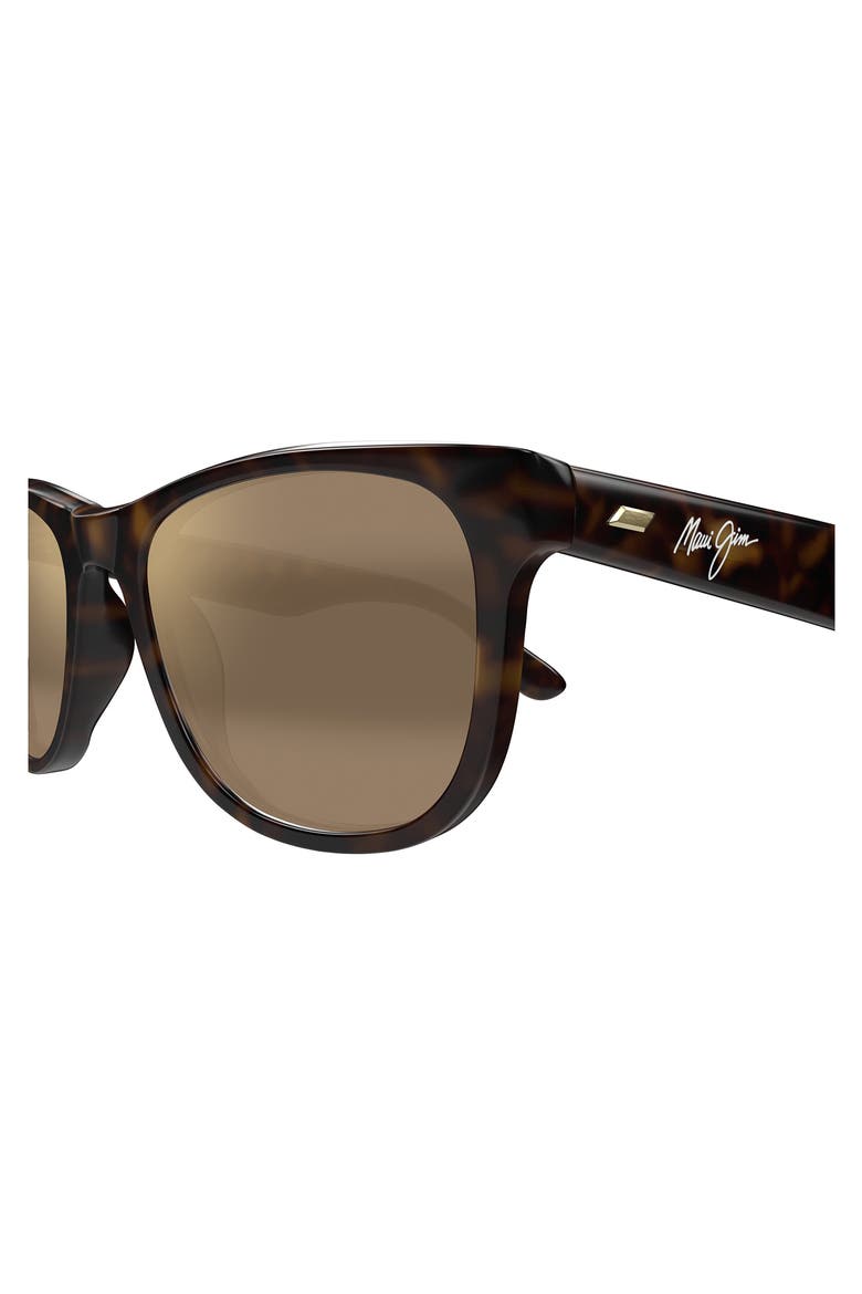 Kikonia XL 56mm PolarizedPlus2® Rectangular Sunglasses, Alternate, color, SHINY MELANGE BROWN HAVANA