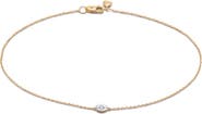 Monica Vinader Lab Grown Diamond Marquise Pendant Bracelet