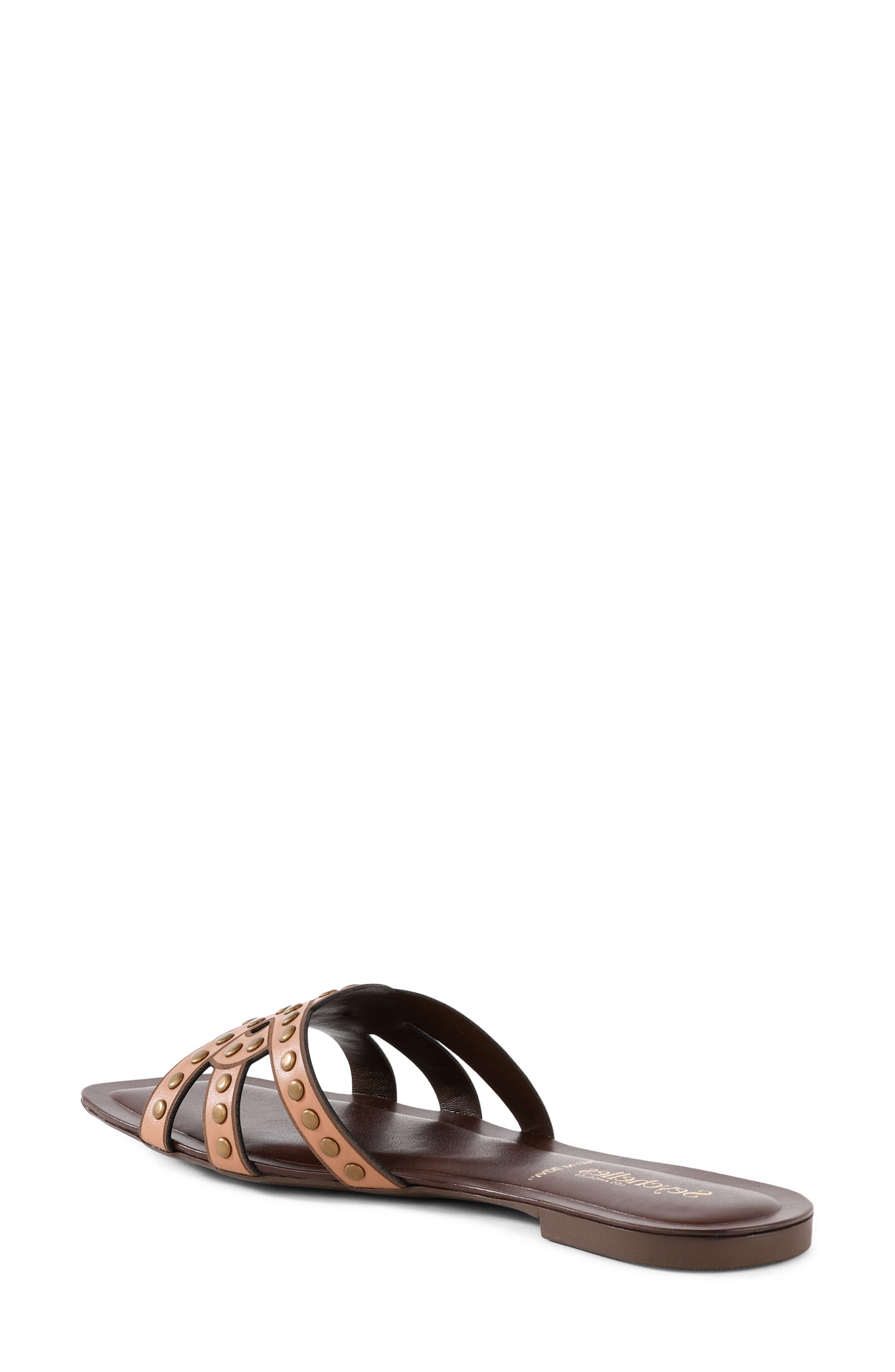 Treasure Studded Slide Sandal, Alternate, color, TAN