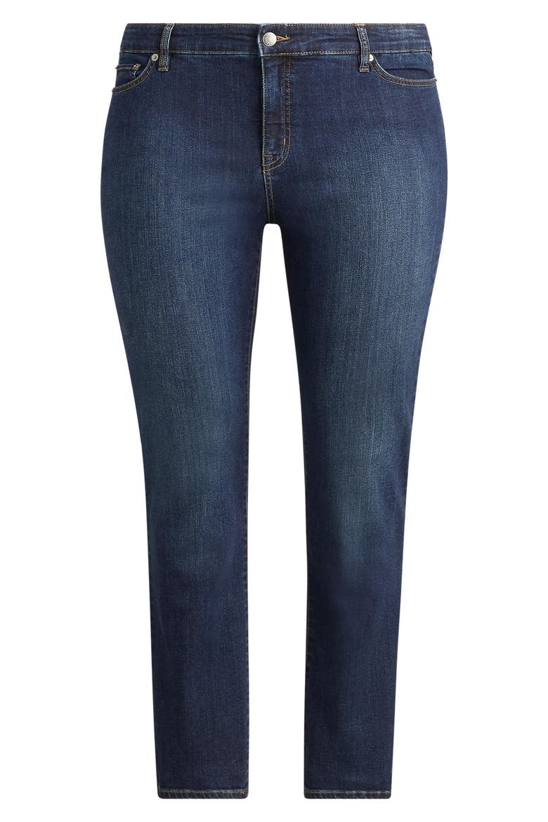 Mid Rise Straight Leg Jeans, Alternate, color, DEEP ROYAL