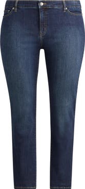 Lauren Ralph Lauren Mid Rise Straight Leg Jeans