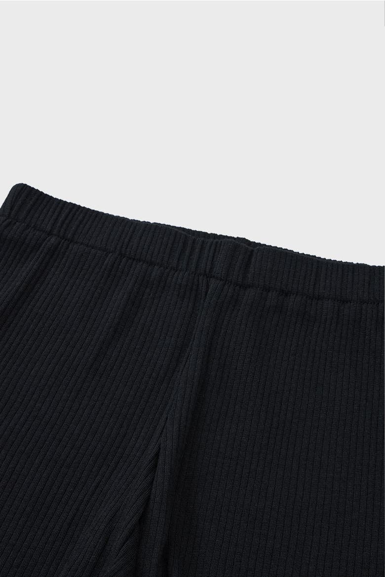 Organic Cotton Ribbed Short, Alternate, color, Black
