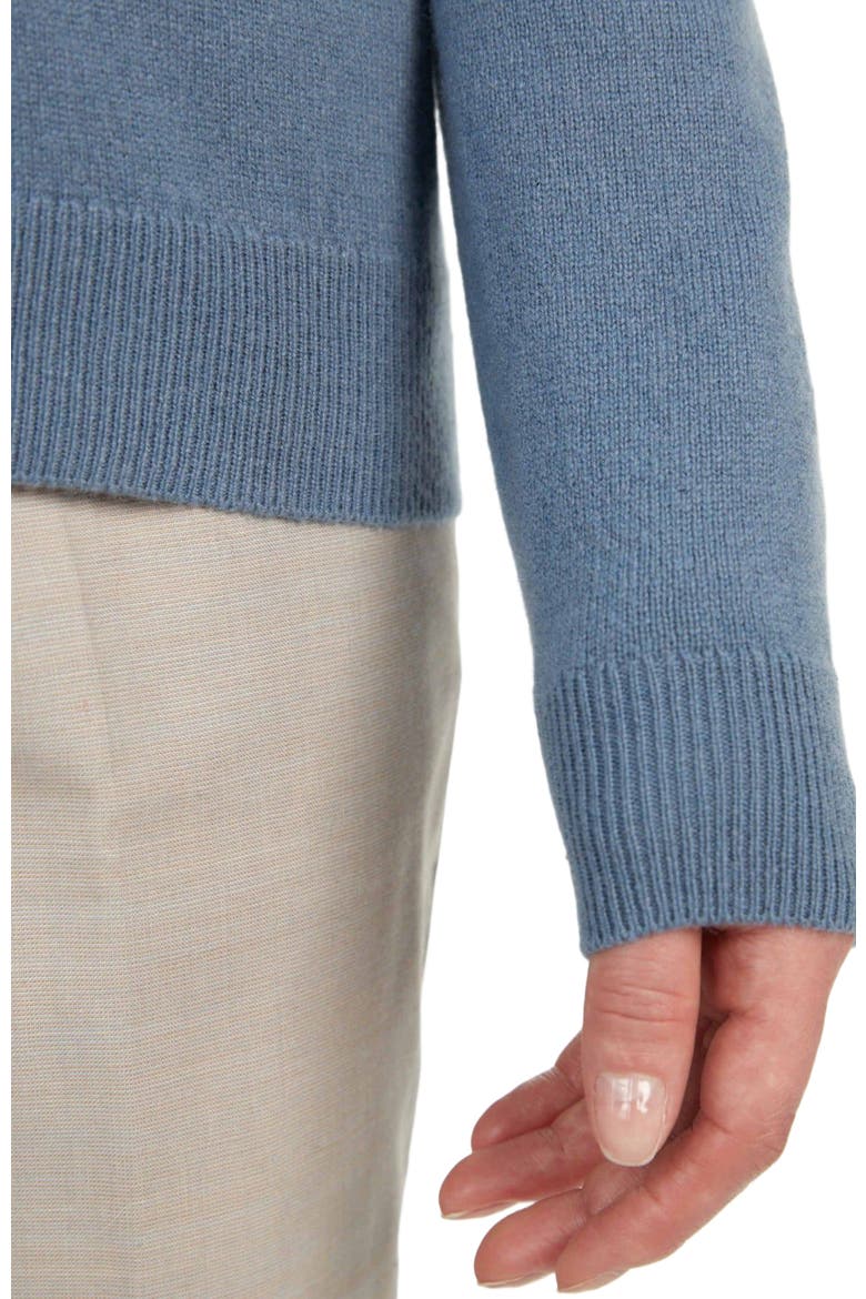 V-Neck Sweater, Alternate, color, purple impression