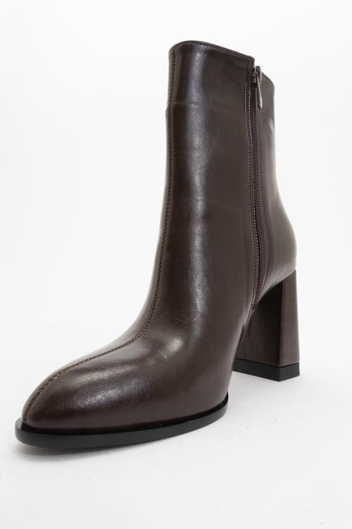 Prologue Shoes Jewel High Heel Boot In Brown