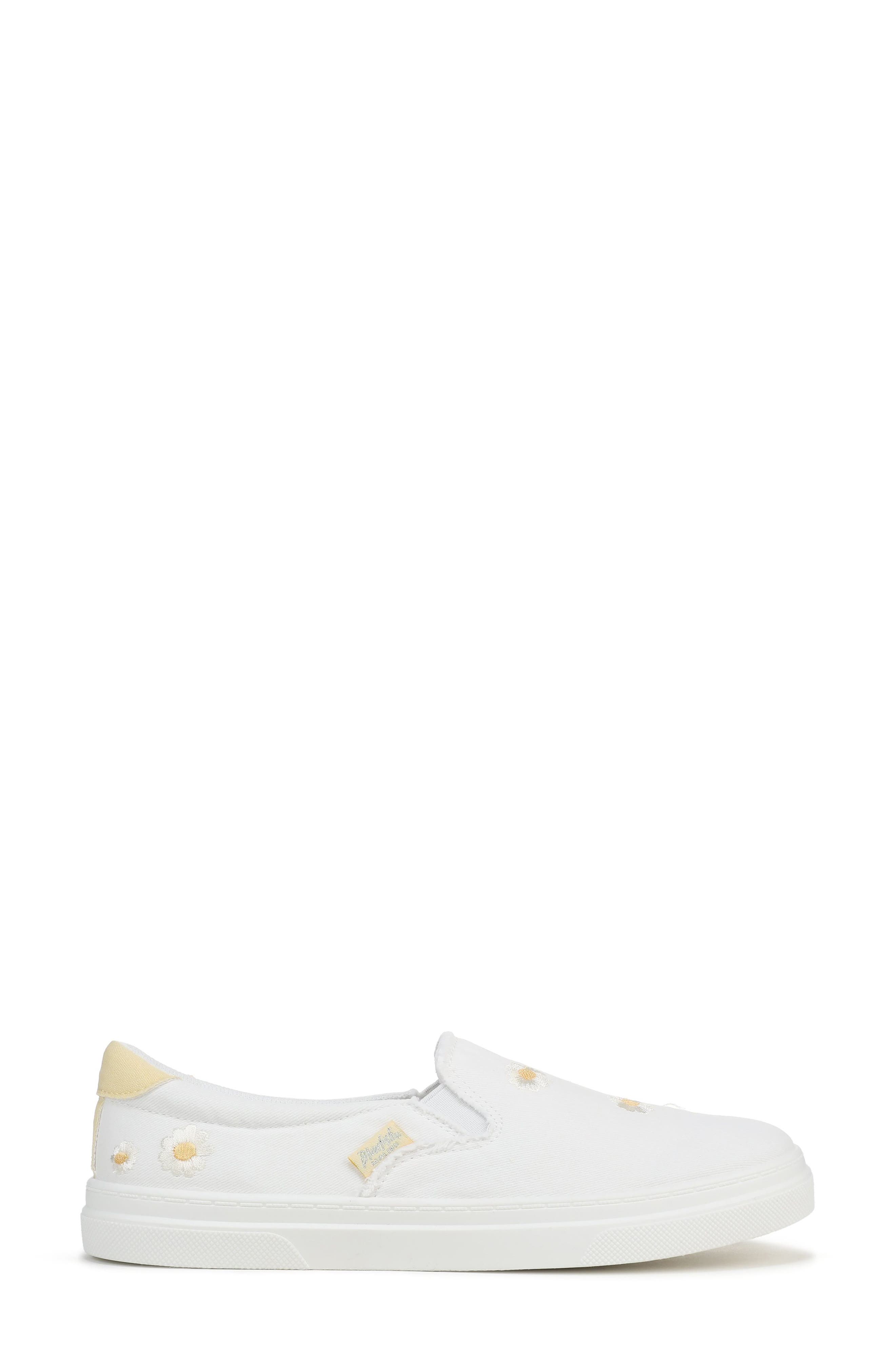 Blowfish Malibu Havasu Embroidered Slip-On Sneaker, Alternate, color, White Daisy Textile