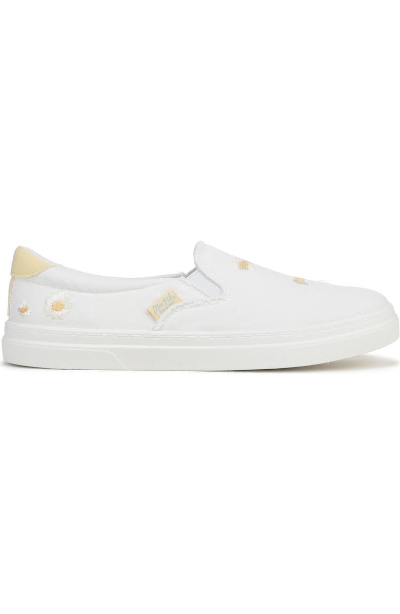 Blowfish Malibu Havasu Embroidered Slip-On Sneaker, Alternate, color, White Daisy Textile
