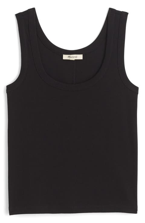 Scoop Neck Regenerative Cotton Rib Tank