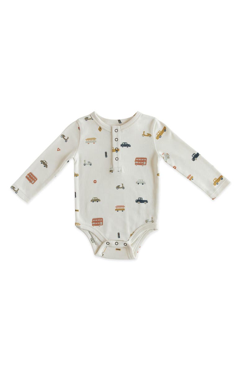 Pehr Rush Hour Organic Cotton Bodysuit, Main, color, 