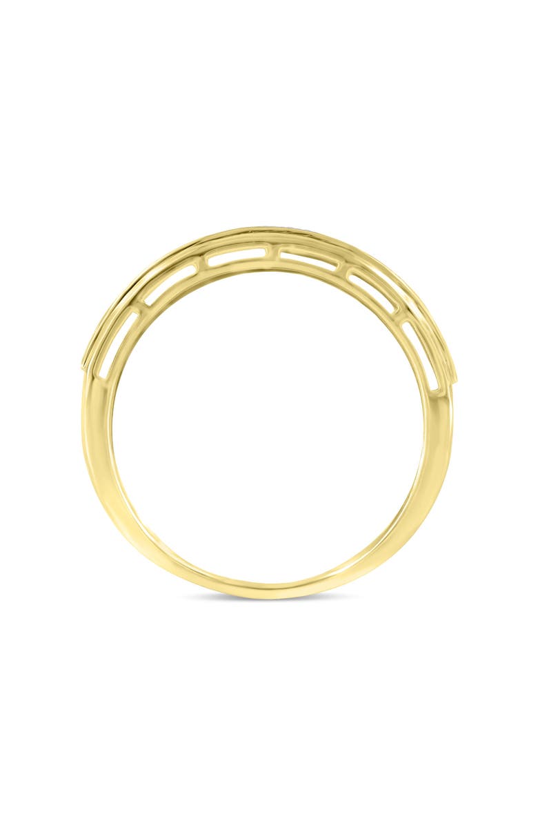 LuvMyJewelry Quintus Unisex Diamond Band Ring in 10K Gold, Alternate, color, 10K Yellow Gold