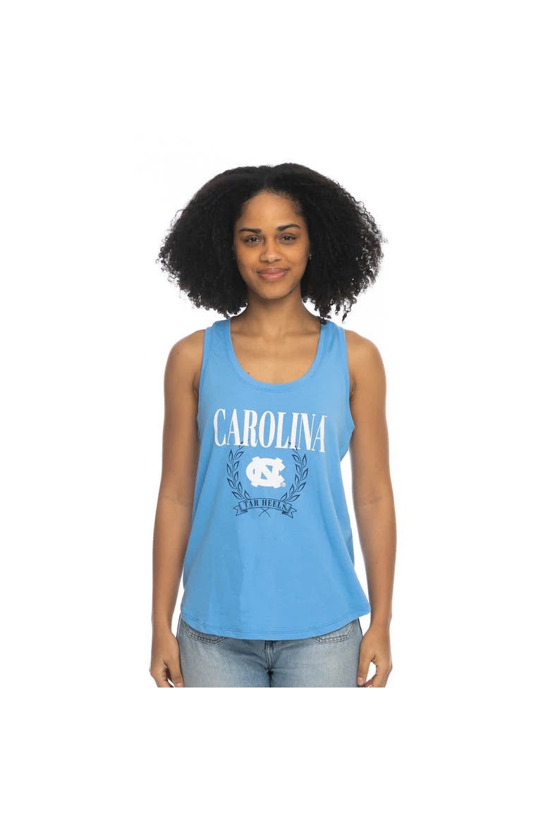 Women's ZooZatz Carolina Blue North Carolina Tar Heels Everyday Tri-Blend Tank Top, Alternate, color, Light Blue