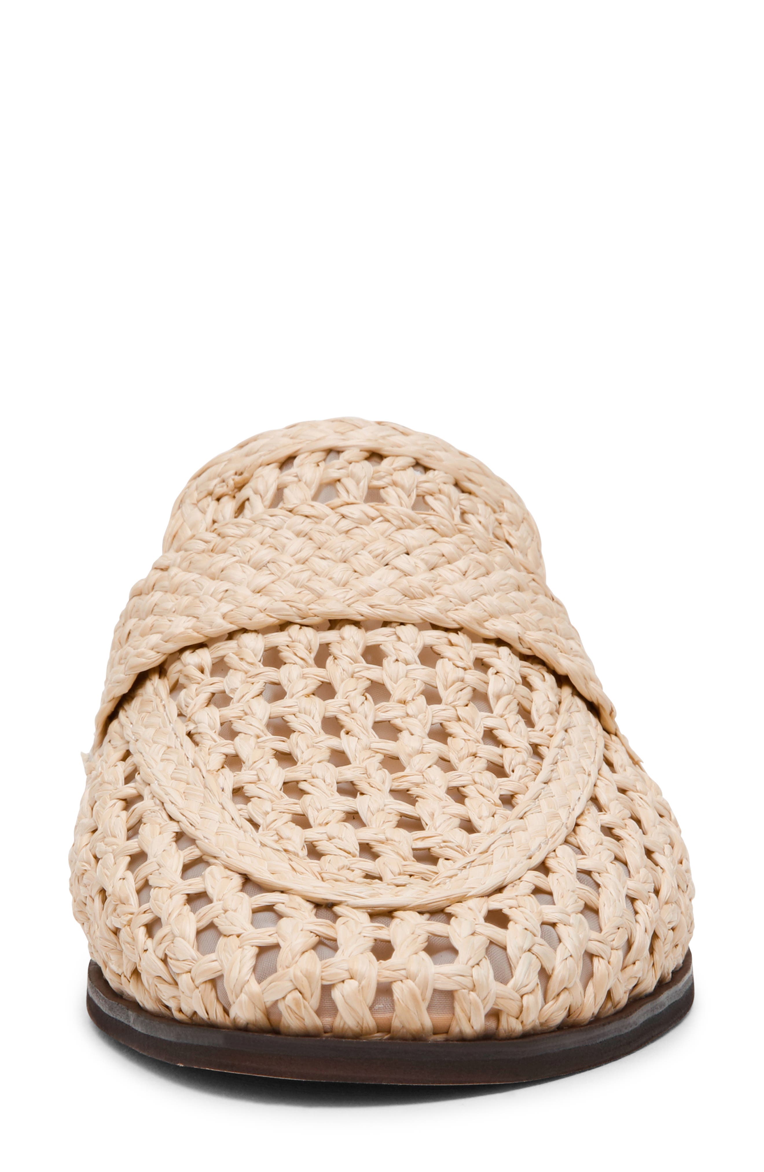 Steve Madden Stewart Raffia Loafer, Alternate, color, Natural