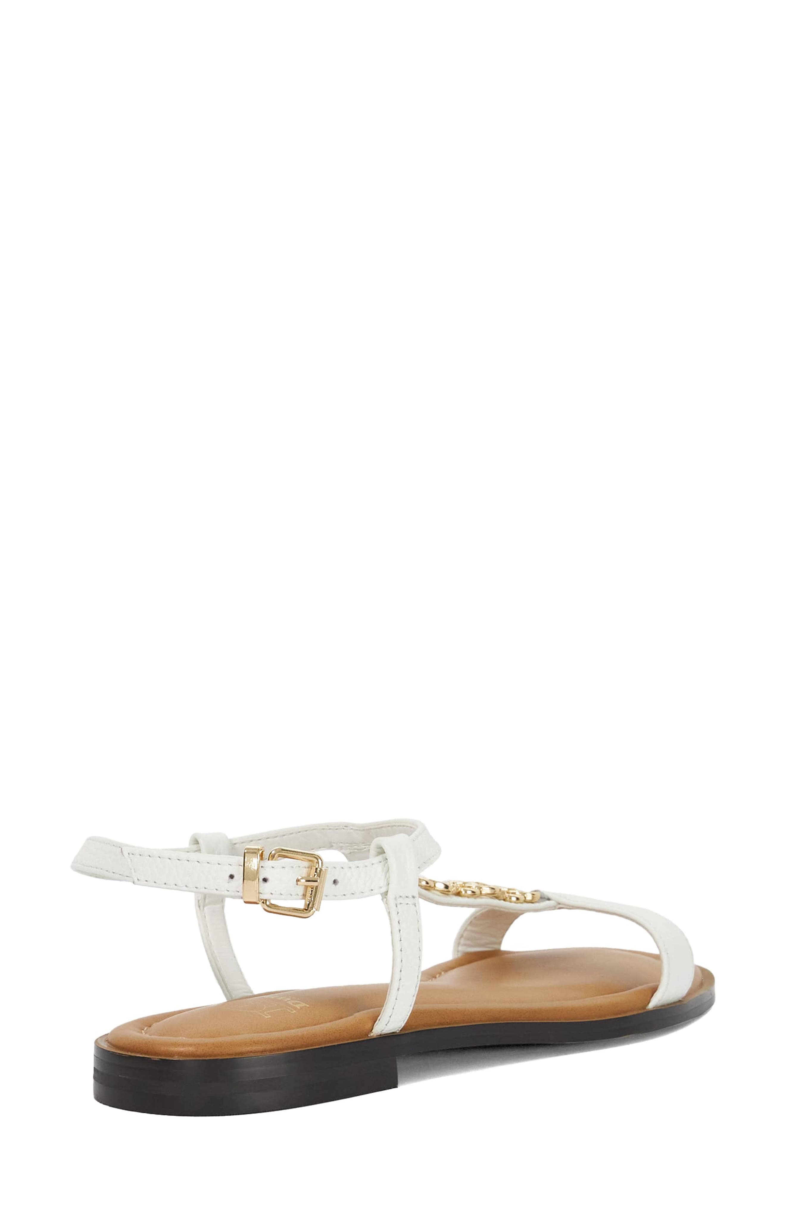 Dune London Lollipops Ankle Strap Sandal, Alternate, color, White