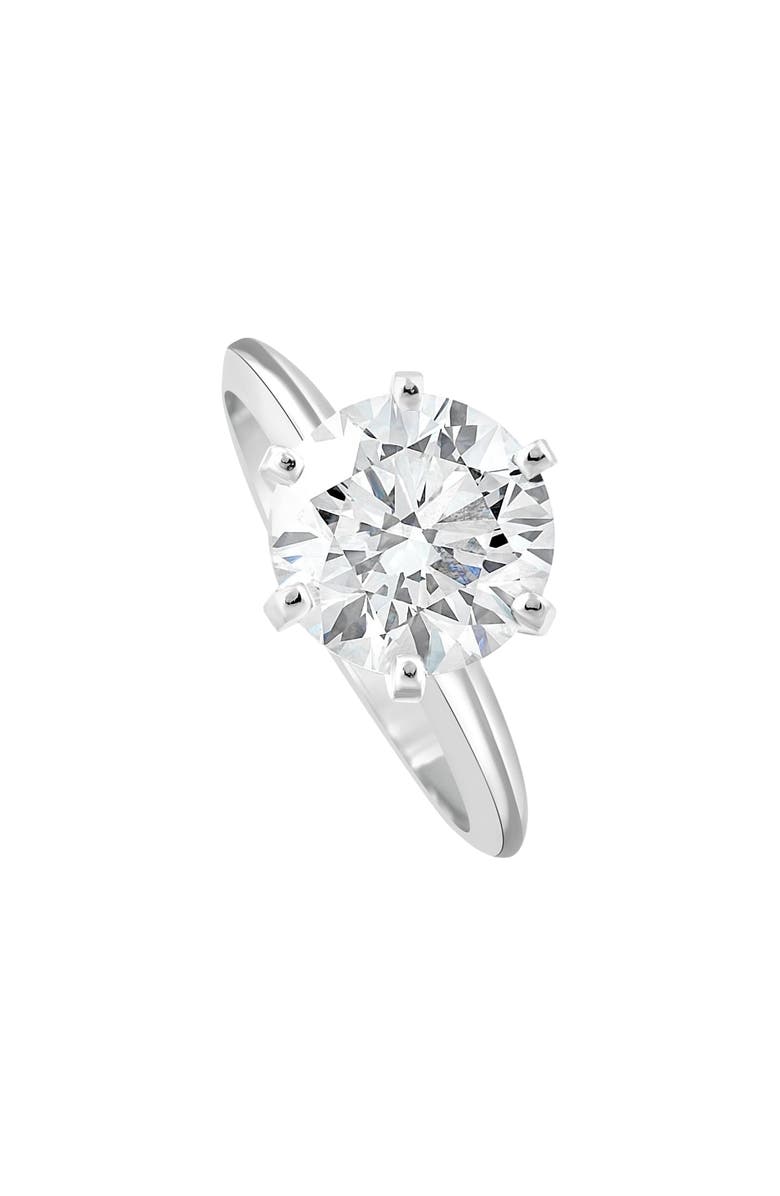 Bliss Diamond Certified 3 Ct Diamond Solitaire Platinum Engagement Ring Lab Grown, Alternate, color, Platinum