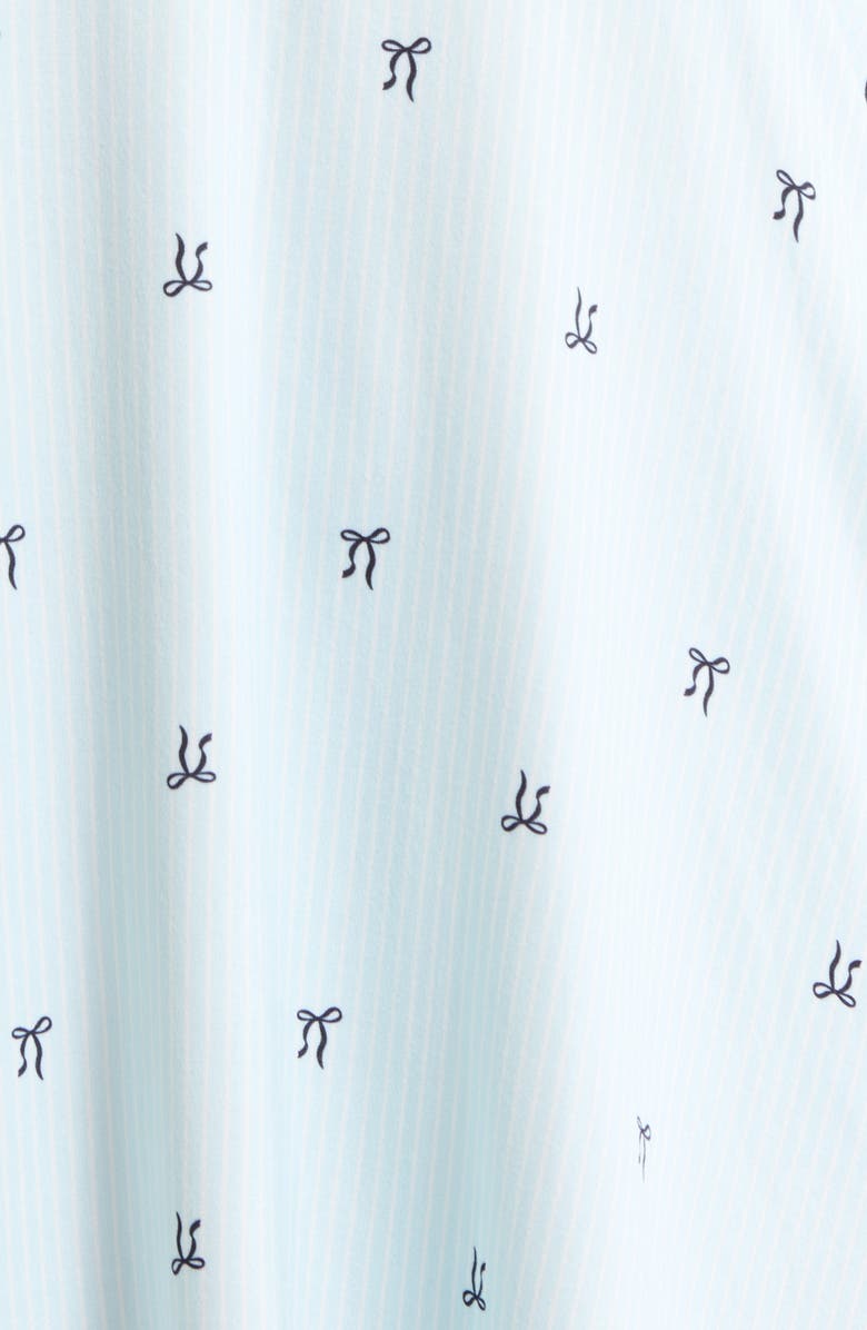 French Connection Eyelet Trim Chemise, Alternate, color, Blue Bow