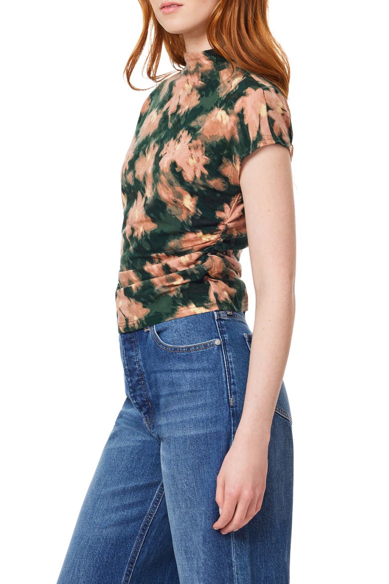 Floral Dolman Funnel Neck Knit Top, Alternate, color, SCARAB BLURRED FLORAL