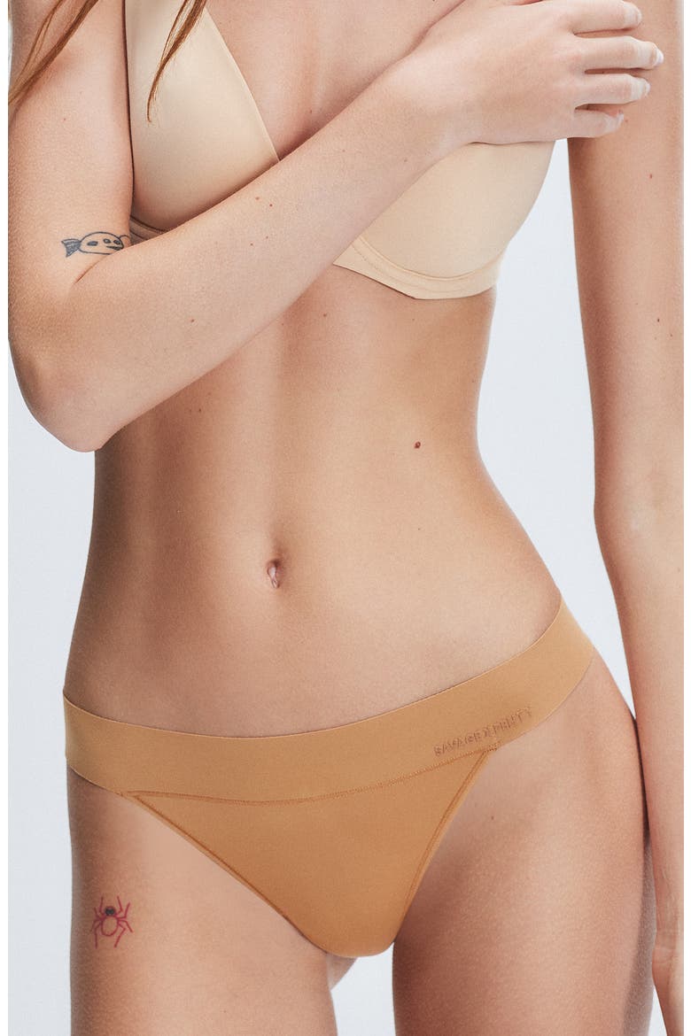 Soft 'N Savage Thong, Main, color, SWEET LATTE NUDE