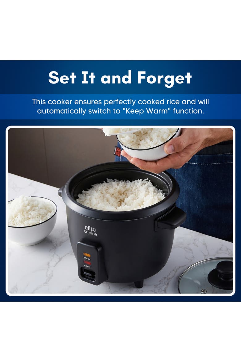 6-Cup Electric Rice Cooker, Alternate, color, Black