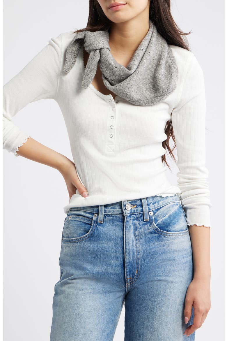 Essential Triangle Scarf, Main, color, GREY