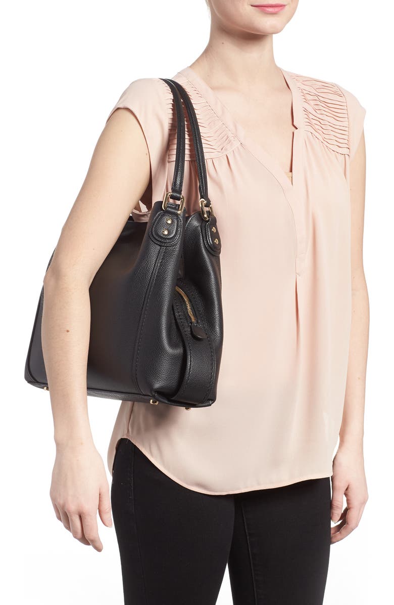 COACH Edie 31 Pebbled Leather Shoulder Bag, Alternate, color,