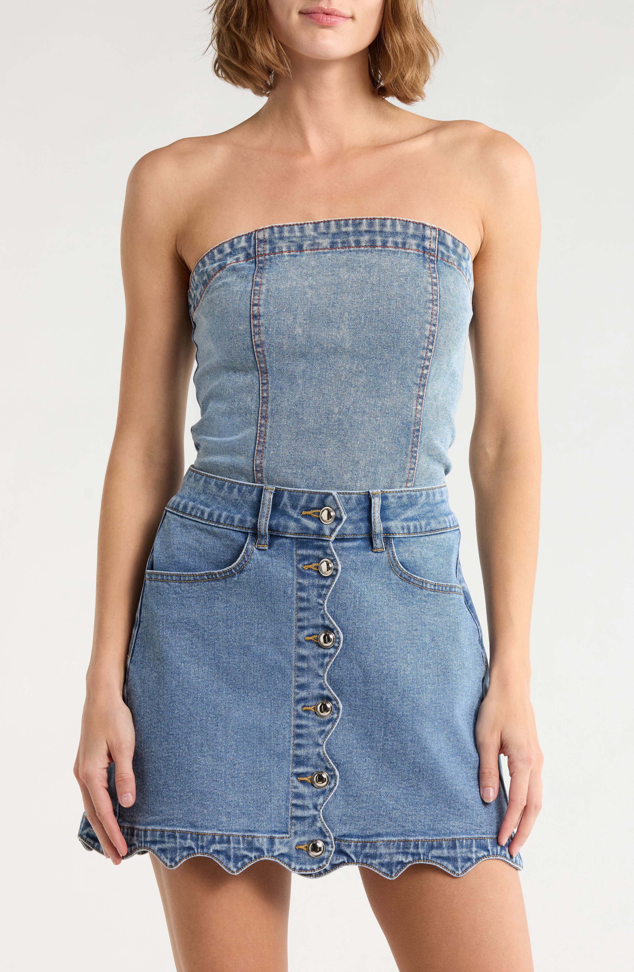 Vigoss Denim Tube Top