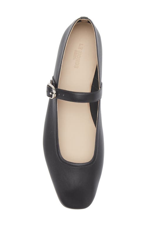 Shop Le Monde Beryl Lea Mary Jane Flat In Black