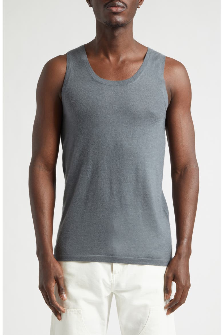 Big Cashmere Tank, Main, color, GARGOYLE